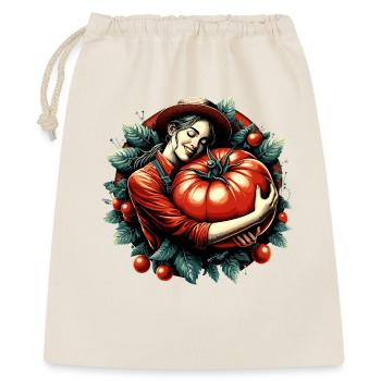 Tomate XXL Grande Femme Câlin Cadeau - Sac cadeau 40 x 50 cm - nature - Devant