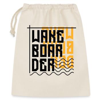 Wakeboard De Vague Dire Kitesurfer Sports Nautiques - Sac cadeau 40 x 50 cm - nature - Devant