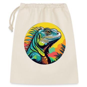 Art de l’iguane - Sac cadeau 40 x 50 cm - nature - Devant
