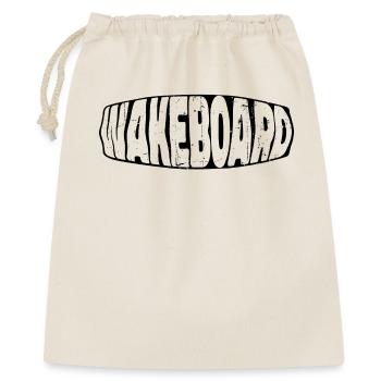 Wakeboard Saying Water Sports Wakesurfing Surfing - Gift Bag 40 x 50 cm - nature - Front