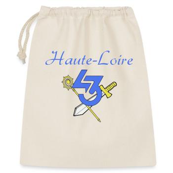 Haute-Loire - Geschenkbeutel aus Baumwolle (40 x 50 cm) - Natur - Vorne