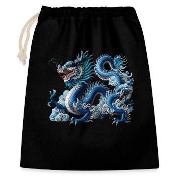 Milan bleu dans la rivière des nuages - Sac cadeau 40 x 50 cm - noir - Devant