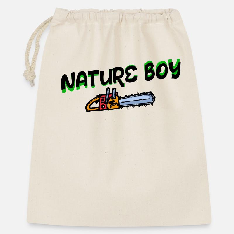 Scie déclaration bûcheron menuiserie forestier - Sac cadeau 40 x 50 cm - nature