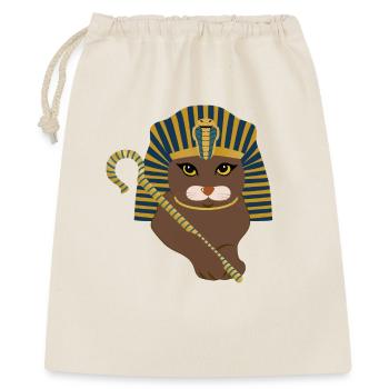 Chat pharaon - Sac cadeau 40 x 50 cm - nature - Devant