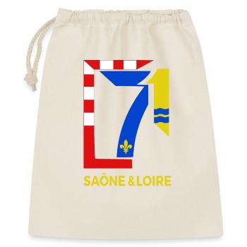 Saône et Loire - Sac cadeau 40 x 50 cm - nature - Devant