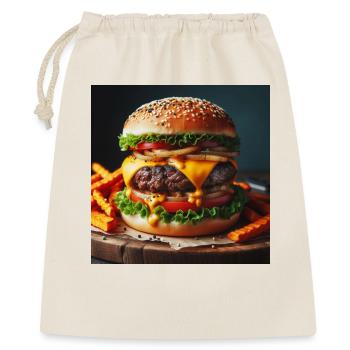 Voller Burger - Geschenkbeutel aus Baumwolle (40 x 50 cm) - Natur - Vorne