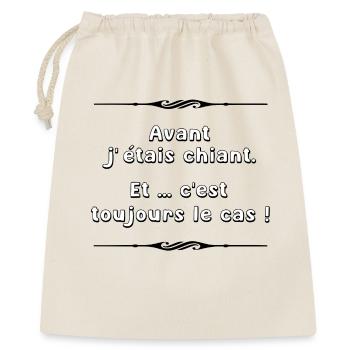 Avant j'étais chiant - Sac cadeau 40 x 50 cm - nature - Devant