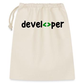 Developer Spruch Coden Softwareentwickler Nerd - Geschenkbeutel aus Baumwolle (40 x 50 cm) - Natur - Vorne