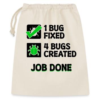 Programmierer Developer Bugfixing Bugs Skripting - Geschenkbeutel aus Baumwolle (40 x 50 cm) - Natur - Vorne