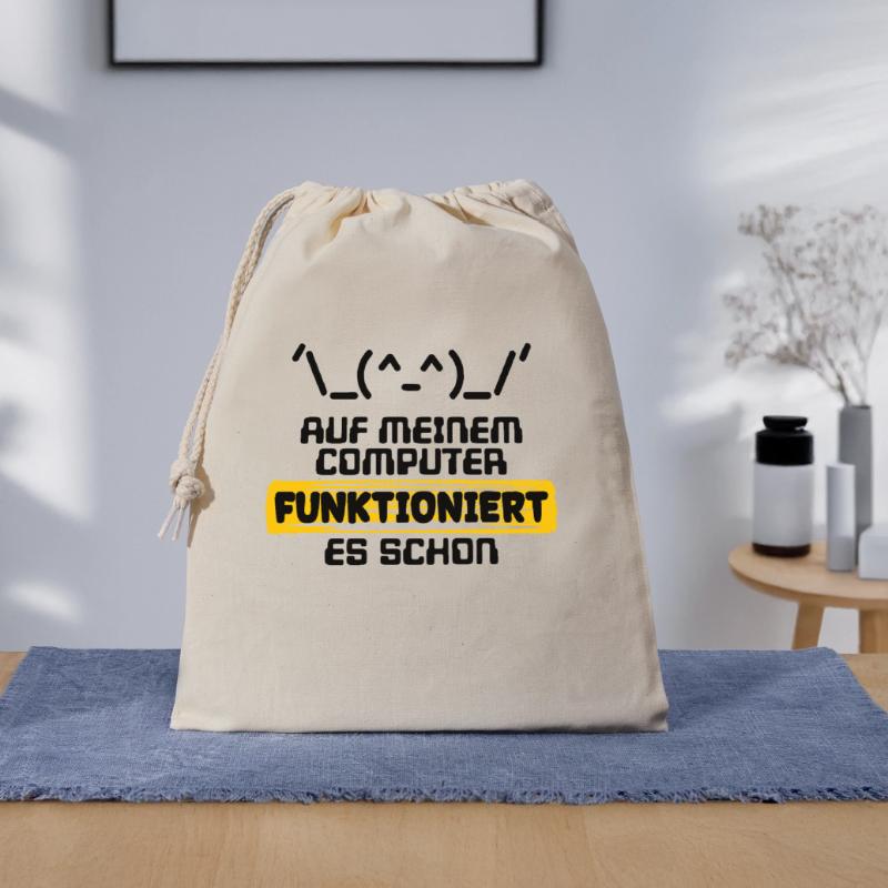 Developer Statement Code Scripting Programmer Gift Bag 40 x 50 cm