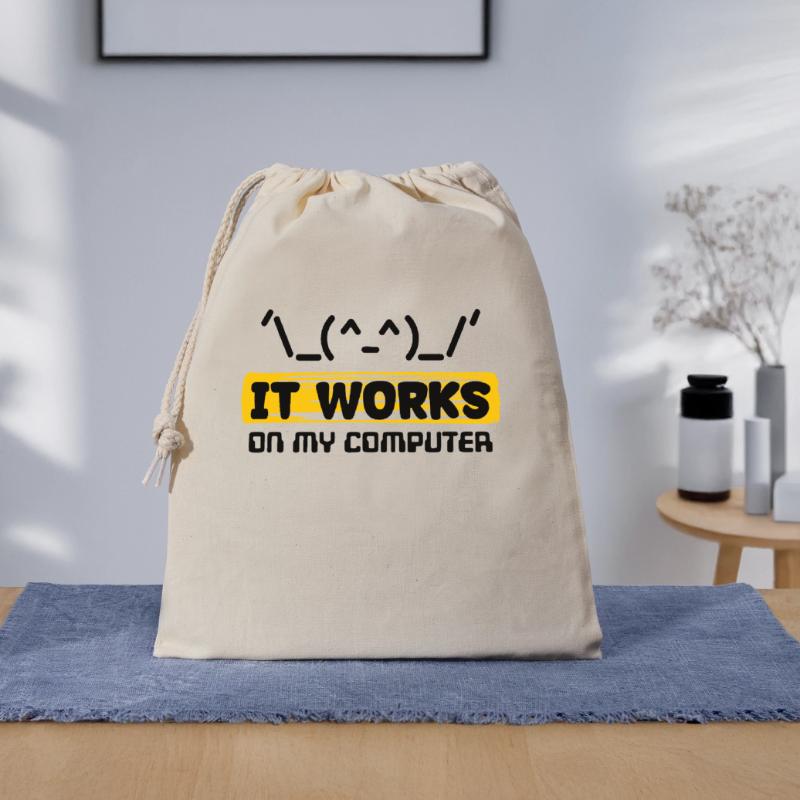 Déclaration du développeur Coden Scripting Computer Geek Sac cadeau 40 x 50 cm