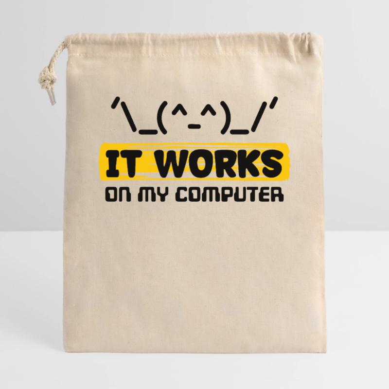 Coden Skripting Computerfreak Developer Statement Geschenkbeutel aus Baumwolle (40 x 50 cm)