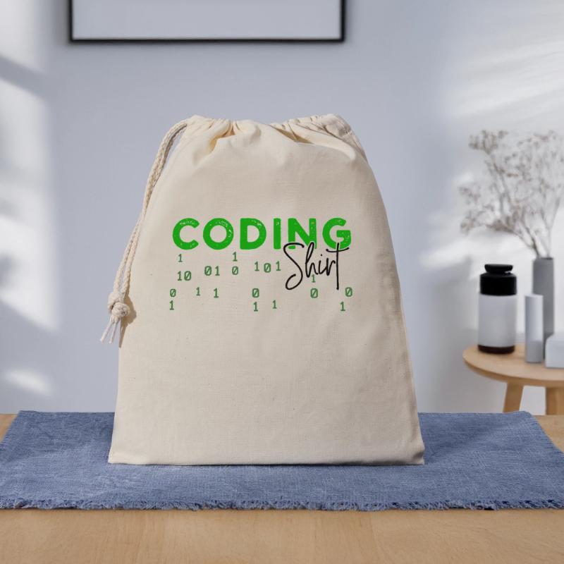 Coden Developer Programmierer Webentwickler Spruch Geschenkbeutel aus Baumwolle (40 x 50 cm)