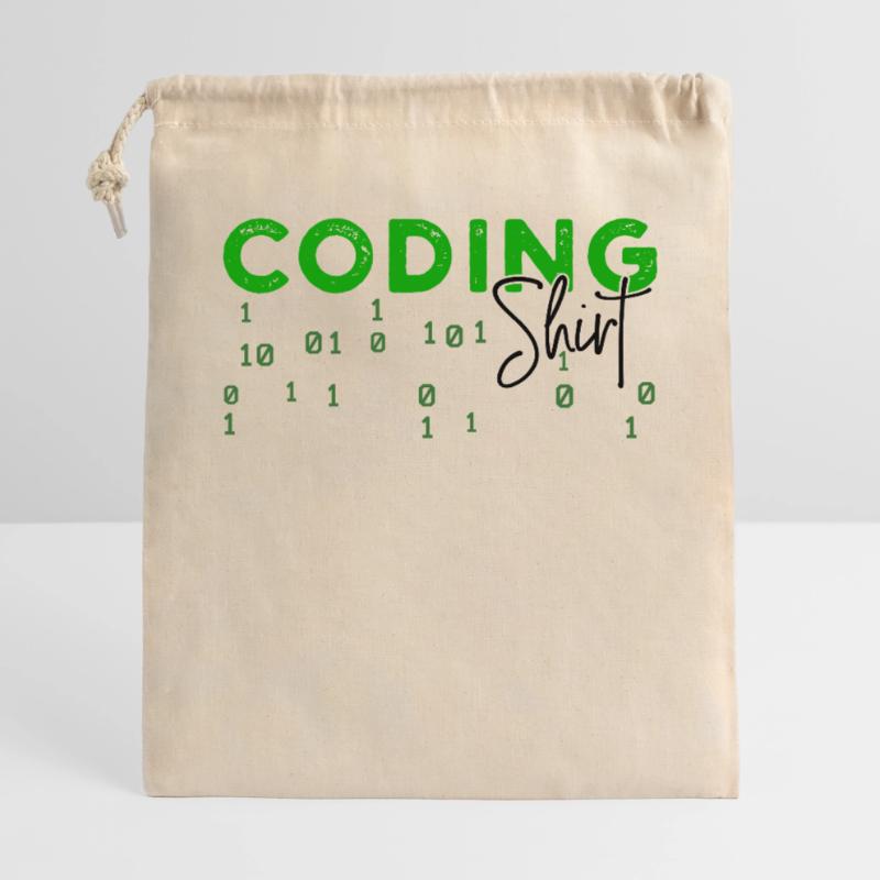 Coden Developer Programmierer Webentwickler Spruch Geschenkbeutel aus Baumwolle (40 x 50 cm)