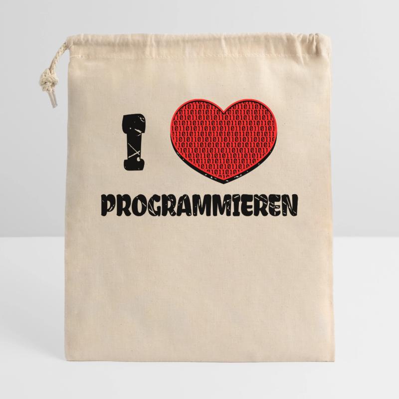 Developer Heart Web Developer Statement Computer Gift Bag 40 x 50 cm