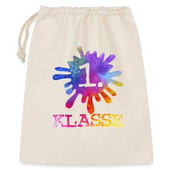 Éclaboussure colorée de couleur violet bleu rouge jaune - 1ère classe - Sac cadeau 40 x 50 cm - nature - Devant