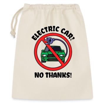 E-car Refueling Car Statement Gasoline Energy - Gift Bag 40 x 50 cm - nature - Front