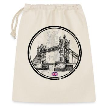 Londoner Brücke - Geschenkbeutel aus Baumwolle (40 x 50 cm) - Natur - Vorne