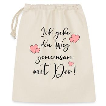 Verbundenheit Unterstützung - Geschenkbeutel aus Baumwolle (40 x 50 cm) - Natur - Vorne