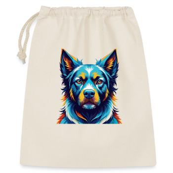 Aryan Molossus Chien Race Coloré Dessin Animé Kawaii - Sac cadeau 40 x 50 cm - nature - Devant