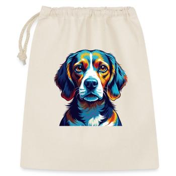 Beagle Harrier Hunderasse Bunte Karikatur Kawaii - Geschenkbeutel aus Baumwolle (40 x 50 cm) - Natur - Vorne