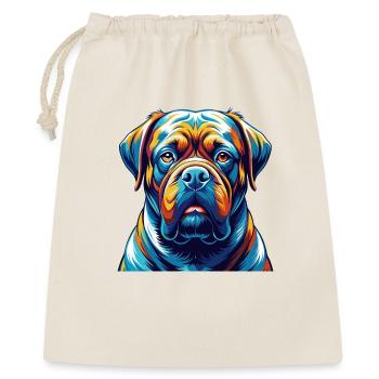 Bordeauxdogge Hunderasse Karikatur Kawaii - Geschenkbeutel aus Baumwolle (40 x 50 cm) - Natur - Vorne