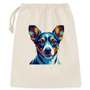 Decker Rat Terrier Chien Race Dessin Animé Kawaii - Sac cadeau 40 x 50 cm - nature - Devant