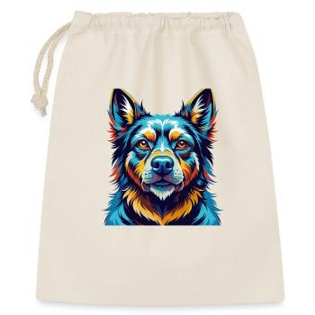 Aryan Molossus Chien Race Coloré Dessin Animé Kawaii - Sac cadeau 40 x 50 cm - nature - Devant