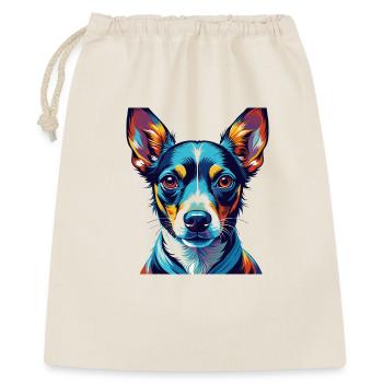Decker Rat Terrier Chien Race Dessin Animé Kawaii - Sac cadeau 40 x 50 cm - nature - Devant