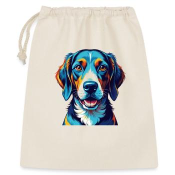 Foxhound anglais chien race coloré dessin animé Kawaii - Sac cadeau 40 x 50 cm - nature - Devant