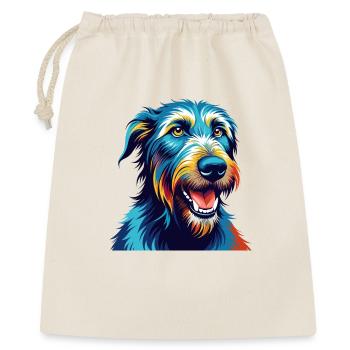 Lévrier irlandais chien race dessin animé coloré Kawaii - Sac cadeau 40 x 50 cm - nature - Devant