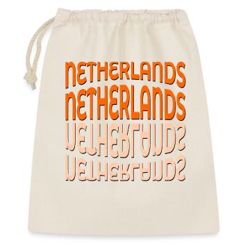 LETTERING NETHERLANDS HOLLAND - Gift Bag 40 x 50 cm - nature - Front