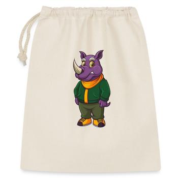 Rhino Funny Kawaii Cartoon Character Clipart - Gift Bag 40 x 50 cm - nature - Front