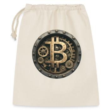 Die Bitcoin-Maschine - Geschenkbeutel aus Baumwolle (40 x 50 cm) - Natur - Vorne