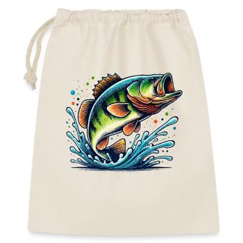 Big Bass - Gift Bag 40 x 50 cm - nature - Front