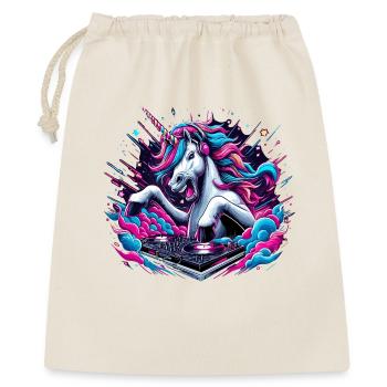 Unicorn DJ Music Play Gift - Gift Bag 40 x 50 cm - nature - Front