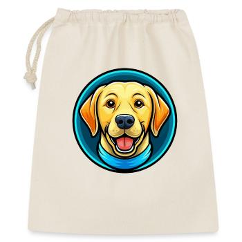 Labrador Retriever Hund Buntes Kawaii Cartoon Haustier - Geschenkbeutel aus Baumwolle (40 x 50 cm) - Natur - Vorne