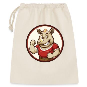Rhino Colorful Kawaii Cartoon Character Clipart - Gift Bag 40 x 50 cm - nature - Front
