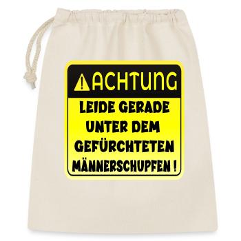 MÄNNERSCHUPFEN HUMOR - KRANKHEIT - Geschenkbeutel aus Baumwolle (40 x 50 cm) - Natur - Vorne