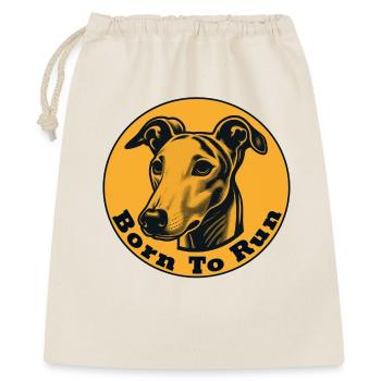 Whippet Born to Run - Gift Bag 40 x 50 cm - nature - Front