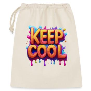 Gardez du texte cool en 3D - Sac cadeau 40 x 50 cm - nature - Devant