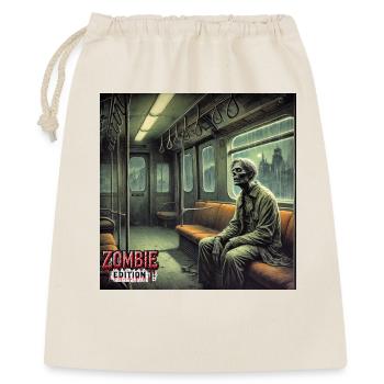 Zombie U Bahn - Geschenkbeutel aus Baumwolle (40 x 50 cm) - Natur - Vorne