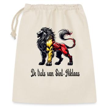 Sint-Niklaas lion flag design - Gift Bag 40 x 50 cm - nature - Front