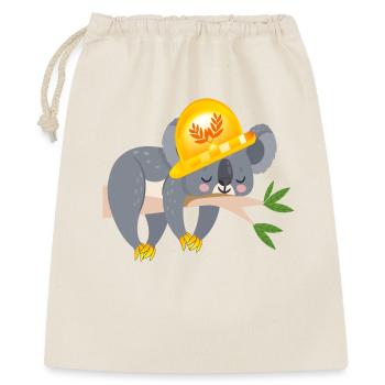 OURS KOALA ARTISANAL - Sac cadeau 40 x 50 cm - nature - Devant