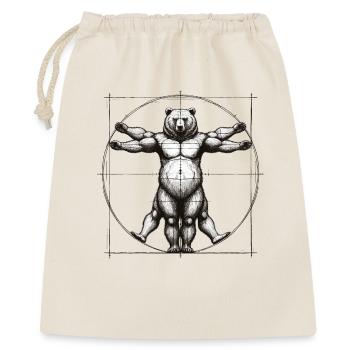 Vitruvian Bear Sketch Drawing Gift - Gift Bag 40 x 50 cm - nature - Front