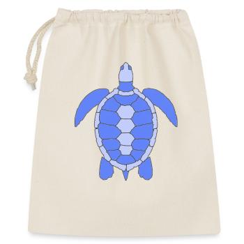 SCHILDKRÖTE - Geschenkbeutel aus Baumwolle (40 x 50 cm) - Natur - Vorne