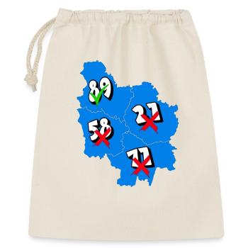 Région Bourgogne - Sac cadeau 40 x 50 cm - nature - Devant