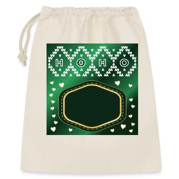 CHRISTMAS NAME SIGN TAG - Gift Bag 40 x 50 cm - nature - Front