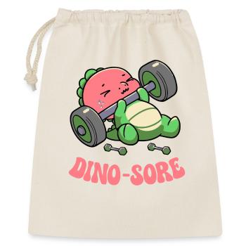 Dino Sore Gym Fitness Haltérophilie Gym d’entraînement - Sac cadeau 40 x 50 cm - nature - Devant