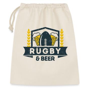 Rugby & Beer – Perfect combination for fans - Gift Bag 40 x 50 cm - nature - Front